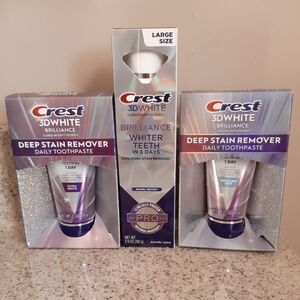 Crest 3D White Brilliance Toothpaste Bundle